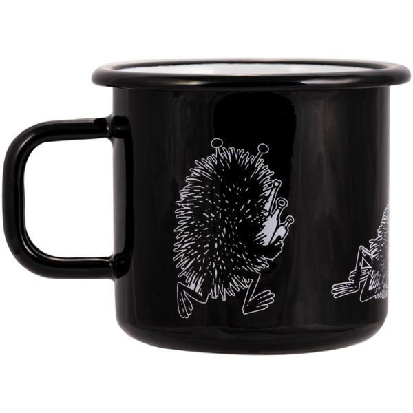 ENAMEL MUG 3,7DL Stinky, black