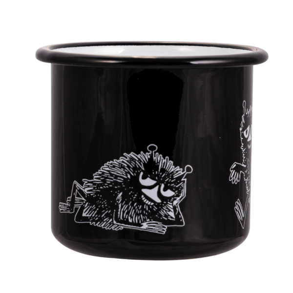 ENAMEL MUG 3,7DL Stinky, black