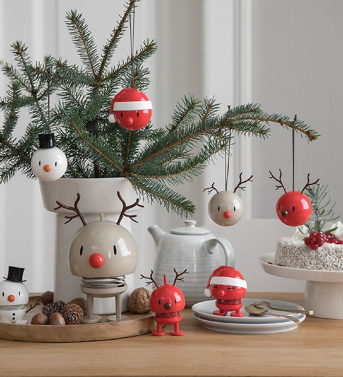 Ornaments Christmas ( 2 pk ) Red Santa