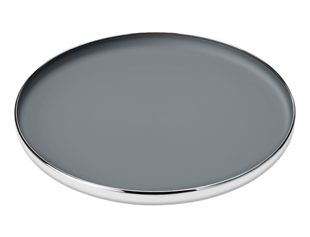 Elegant serving tray with non-slip coating