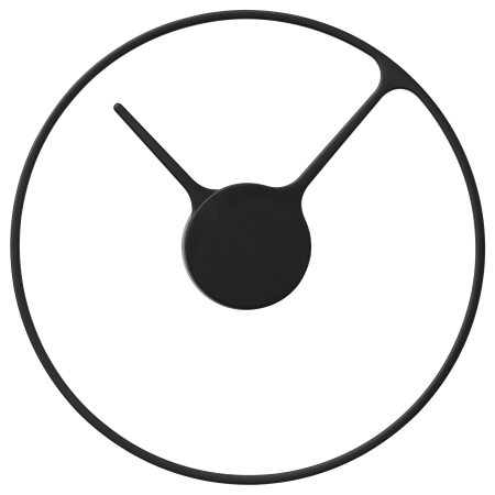 Stelton Time clock 30 cm large black
