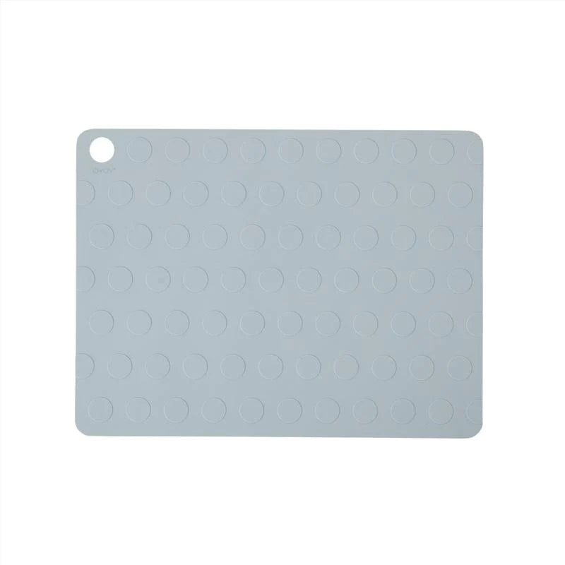 Placemat Dotto - Pack of 2 × 2 Pale Blue