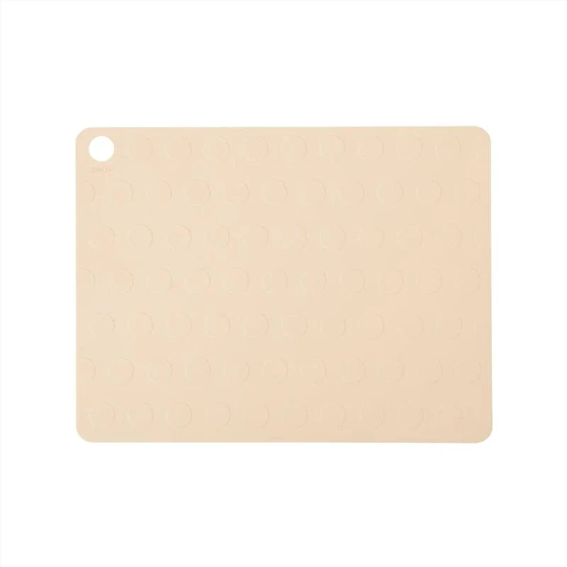 Placemat Dotto - Pack of 2 × 2 Vanilla