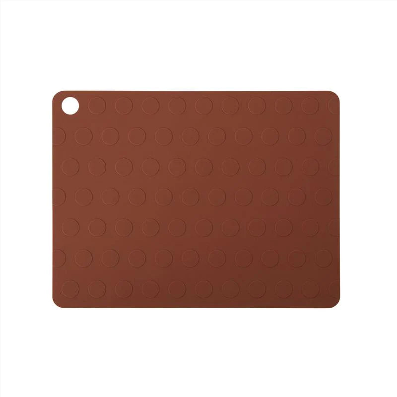 Placemat Dotto - Pack of 2 × 2 Nutmeg