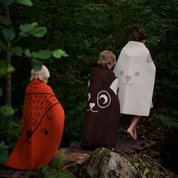 Blanket wool 65x90cm  - Fox