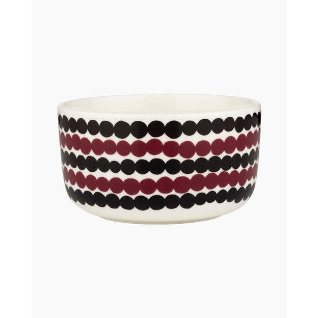 Oiva/Siirtolapuutarha bowl 5 DL  White / black / rosewood 070806  319
