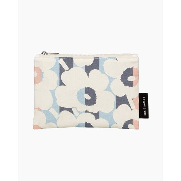 Kaika Mini Unikot Ralli pouch cosmetic bag Off white / Peach / Blue 071459 125