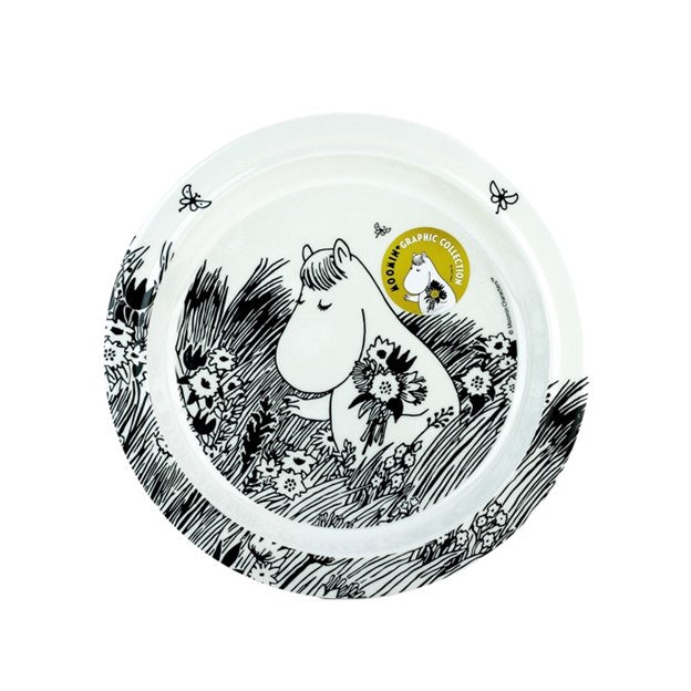 Moomin plate flat graphic