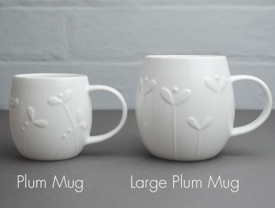 Plum Large Mug Flax