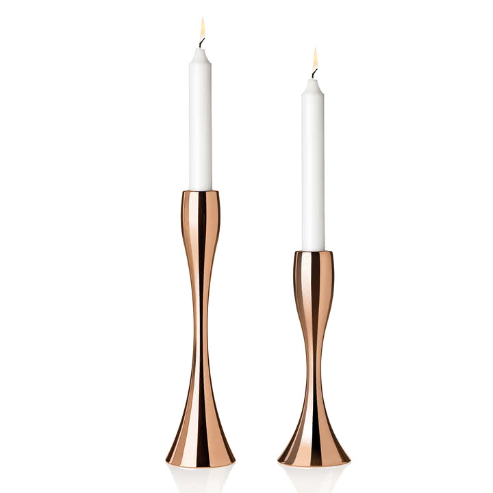 Reflection candleholder tall copper