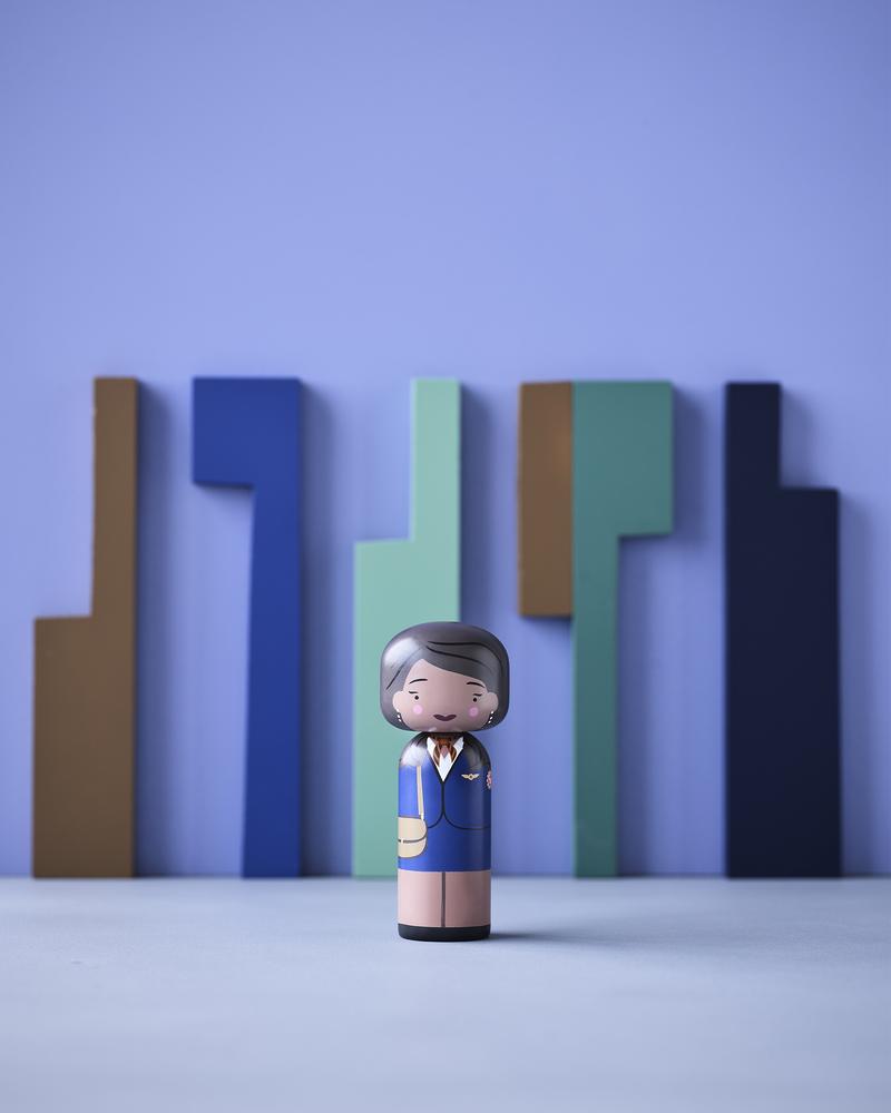 Kokeshi Doll by Sketch.Inc for Lucie Kaas Jackie Brown 14.5cm