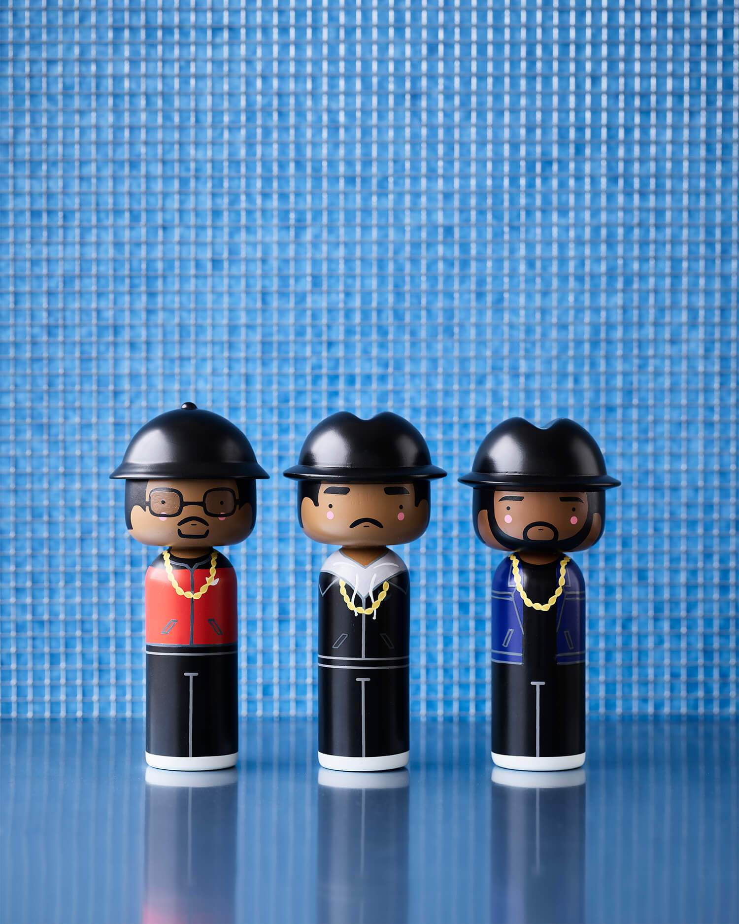 Kokeshi Doll by Sketch.Inc for Lucie Kaas Run-D.M.C, Daryl 'D.M.C.' McDaniels H16 cm