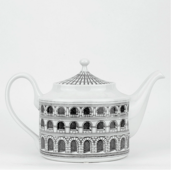 Fornasetti Teapot Architettura black/white
