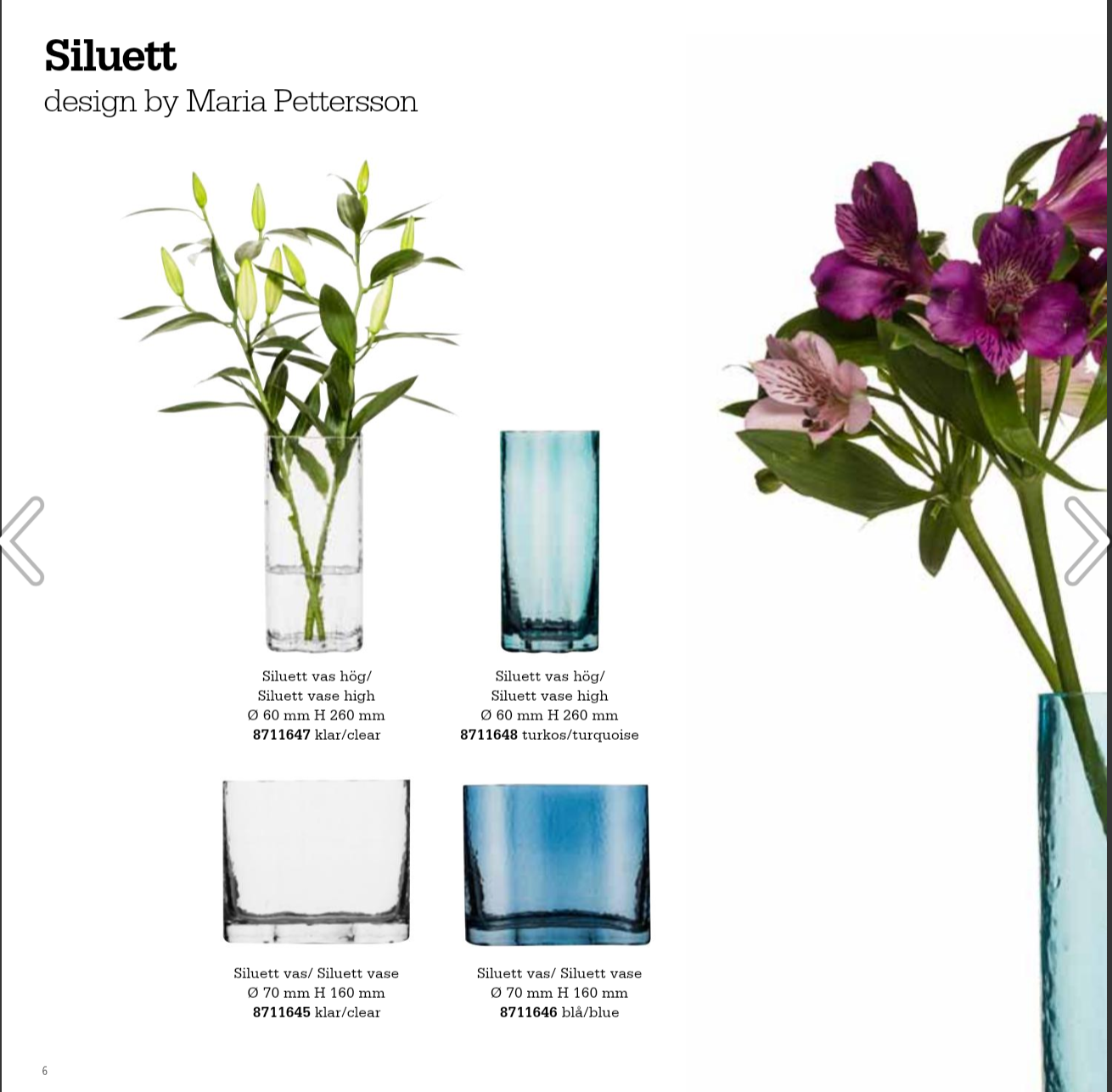 Sagaform Sea Glass vases Kosta Sweden tall turquoise