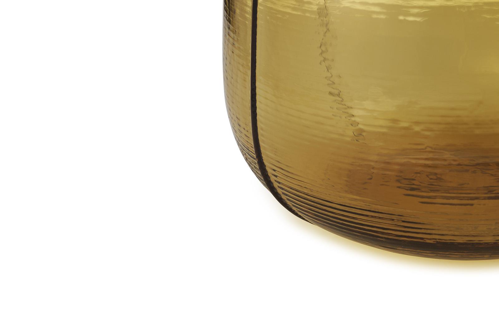 Step Vase H31 cm Brown