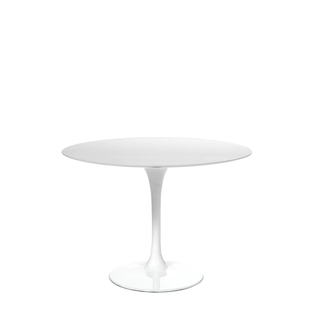 BARBELL TULIP  ROUND DINING TABLE 48" top Marble: Volakas