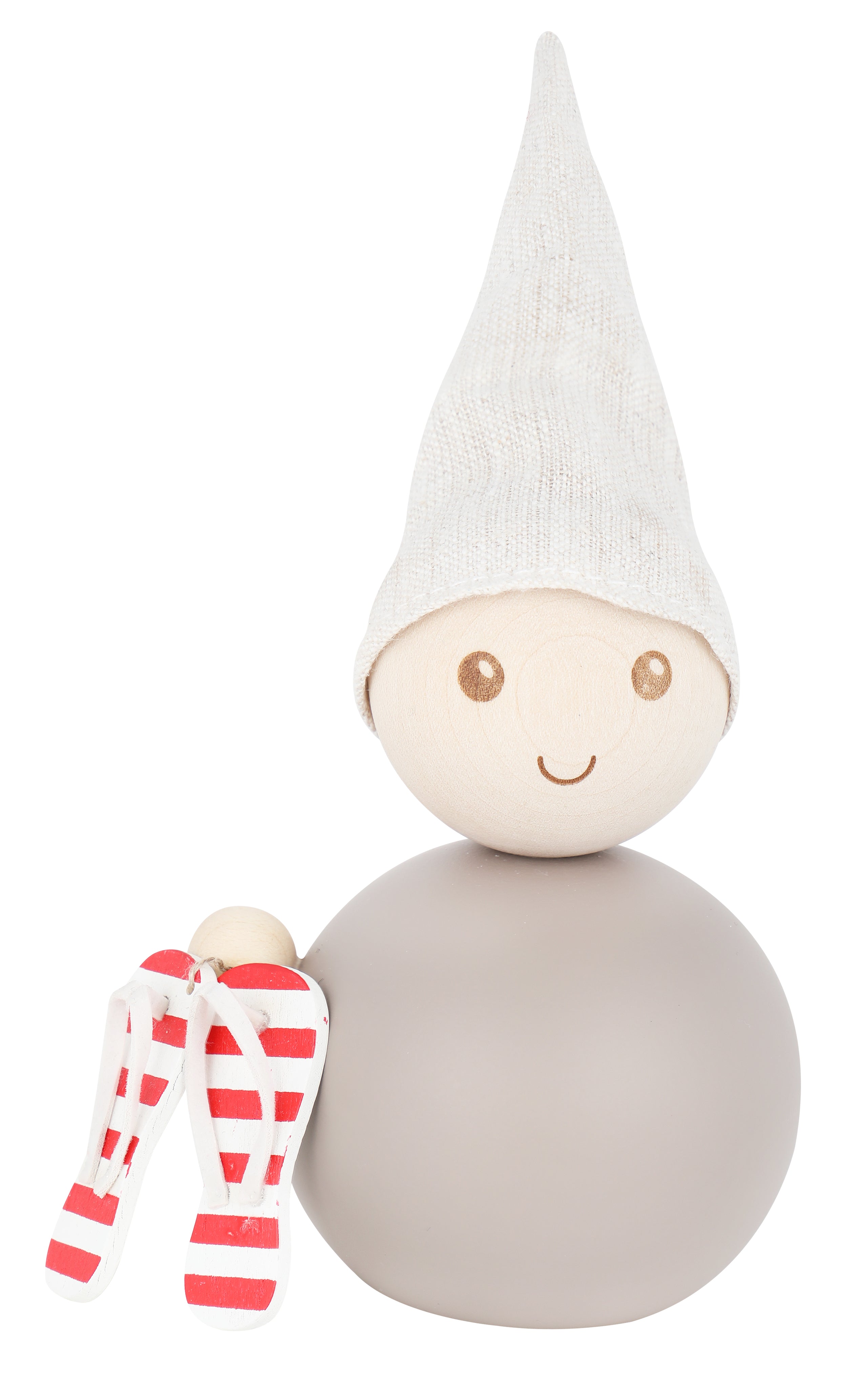 Summer Tonttu Elf 15cm KESÄTONTTU SANDAALIT SUMMER ELF WITH FLIP FLOPS