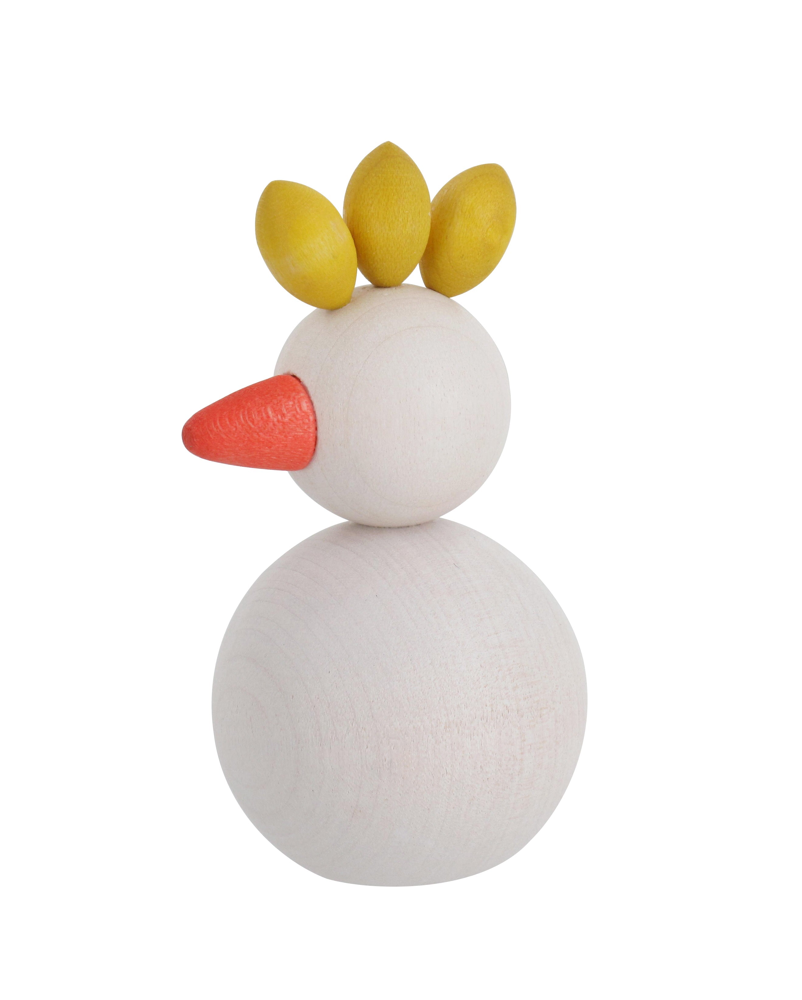 Rooster Kukkonen table decoration 7.5cm / Rooster. White