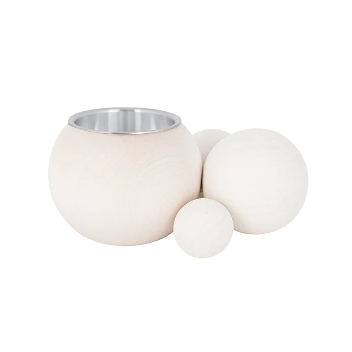 Candle holder Kupla white Ecru