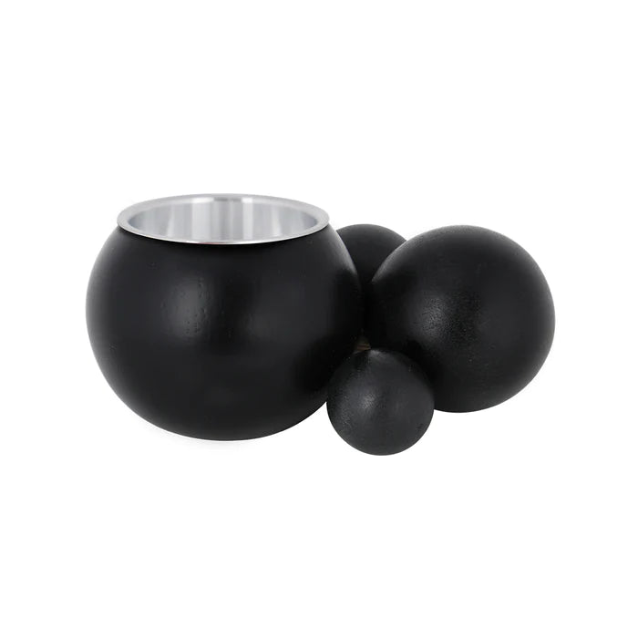 Candle holder Kupla black