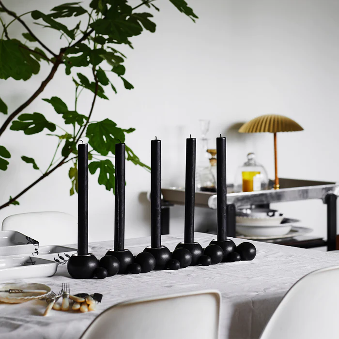 Candle holder Kupla white Ecru