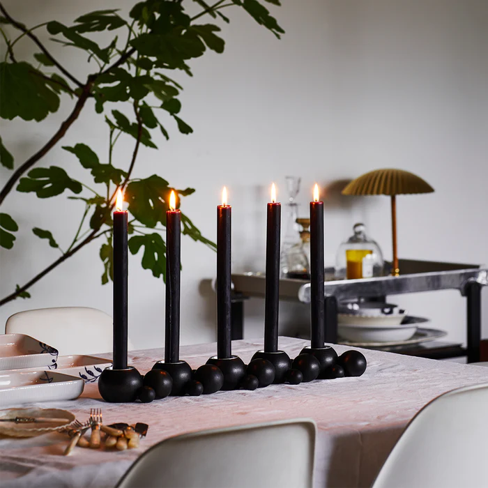 Candle holder Kupla black