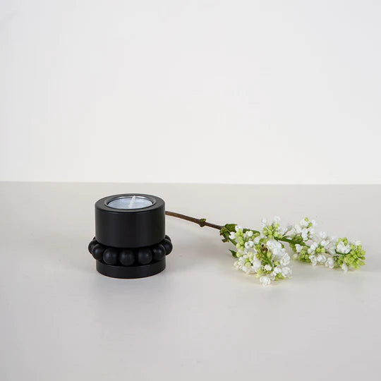 Candleholder Prinsessa tealight Black