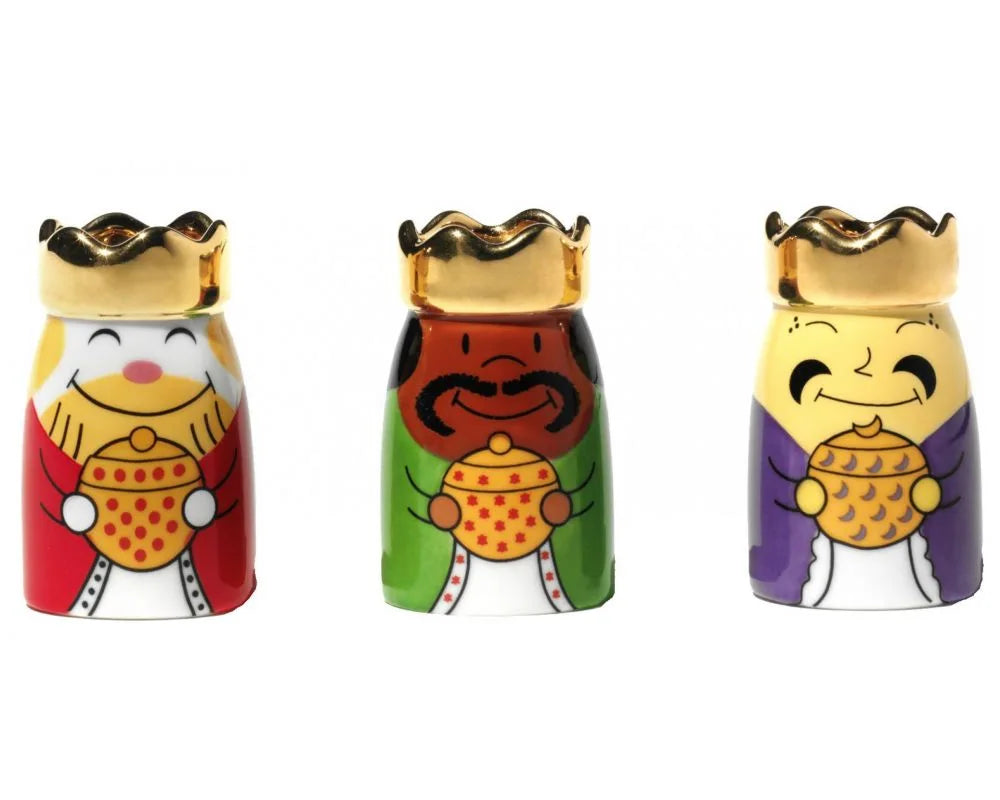 AMGI10SET1 Christmas Re Magi Set of three figurines in porcelain