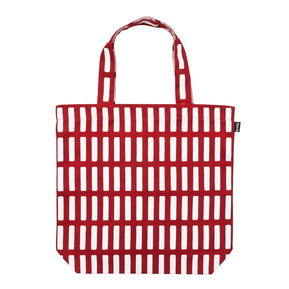 Artek Canvas Bag tote Aalto Siena red and white