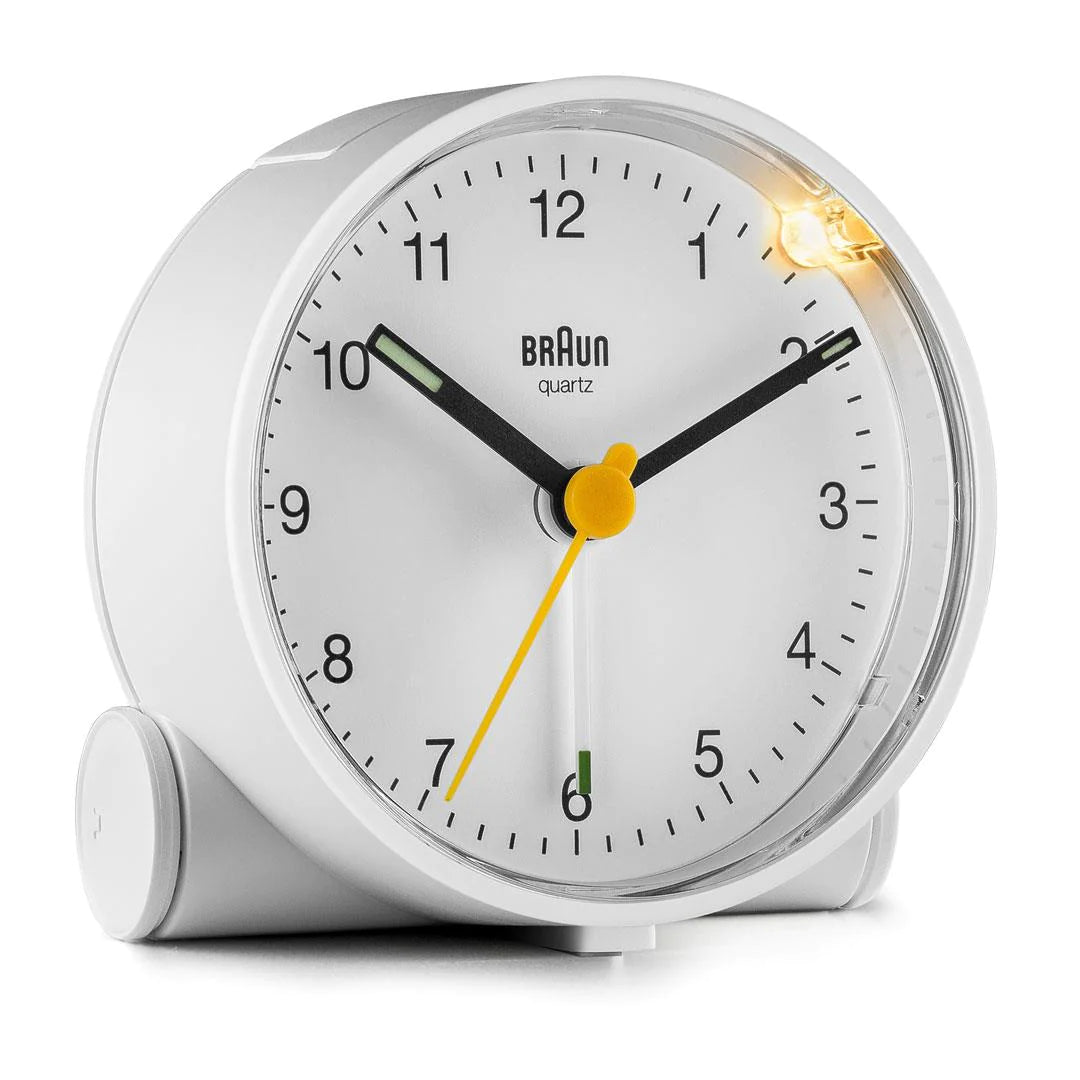 BC01W Classic Analogue Alarm Clock - White