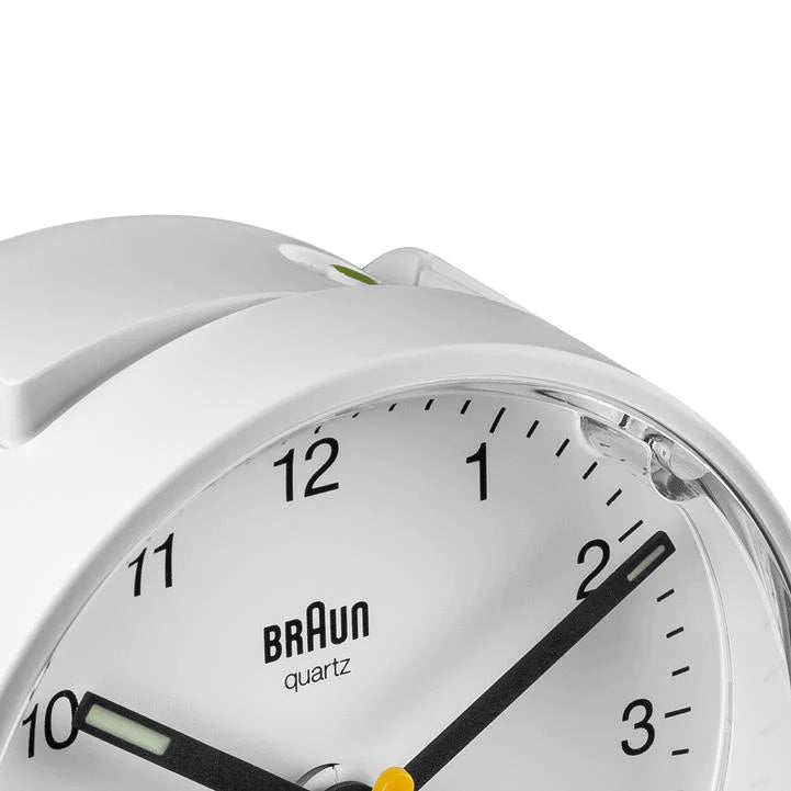 BC01W Classic Analogue Alarm Clock - White