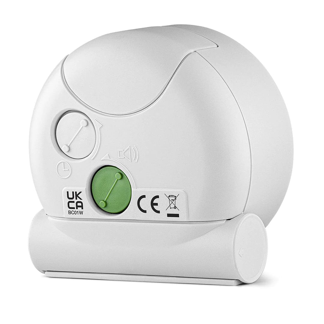 BC01W Classic Analogue Alarm Clock - White