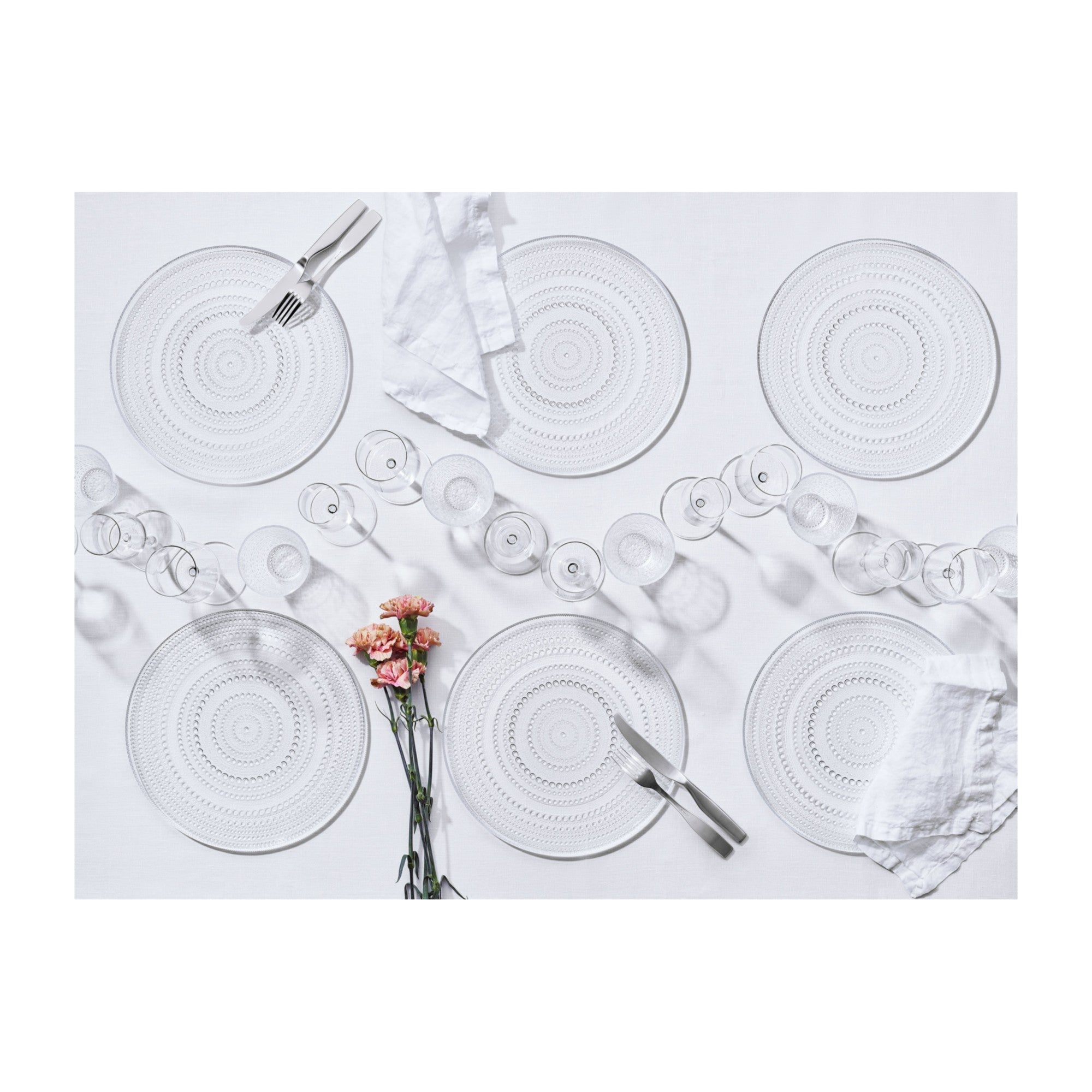 iittala Kastehelmi glass plate 248cm / 9.75"