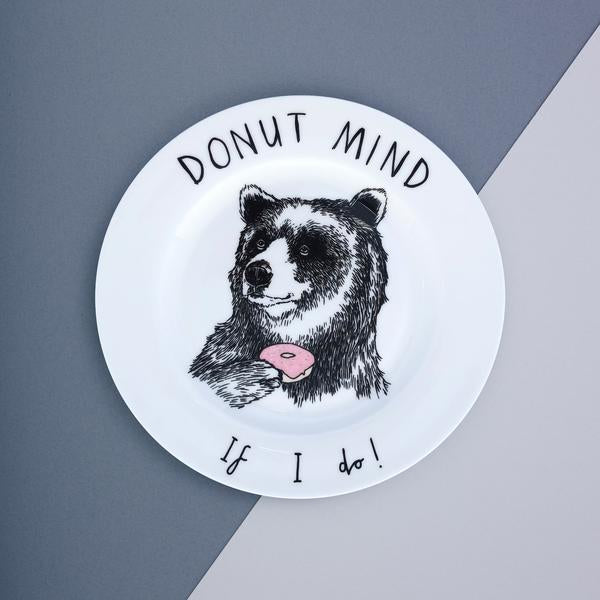 Donut Mind if I do Bear Side Plate