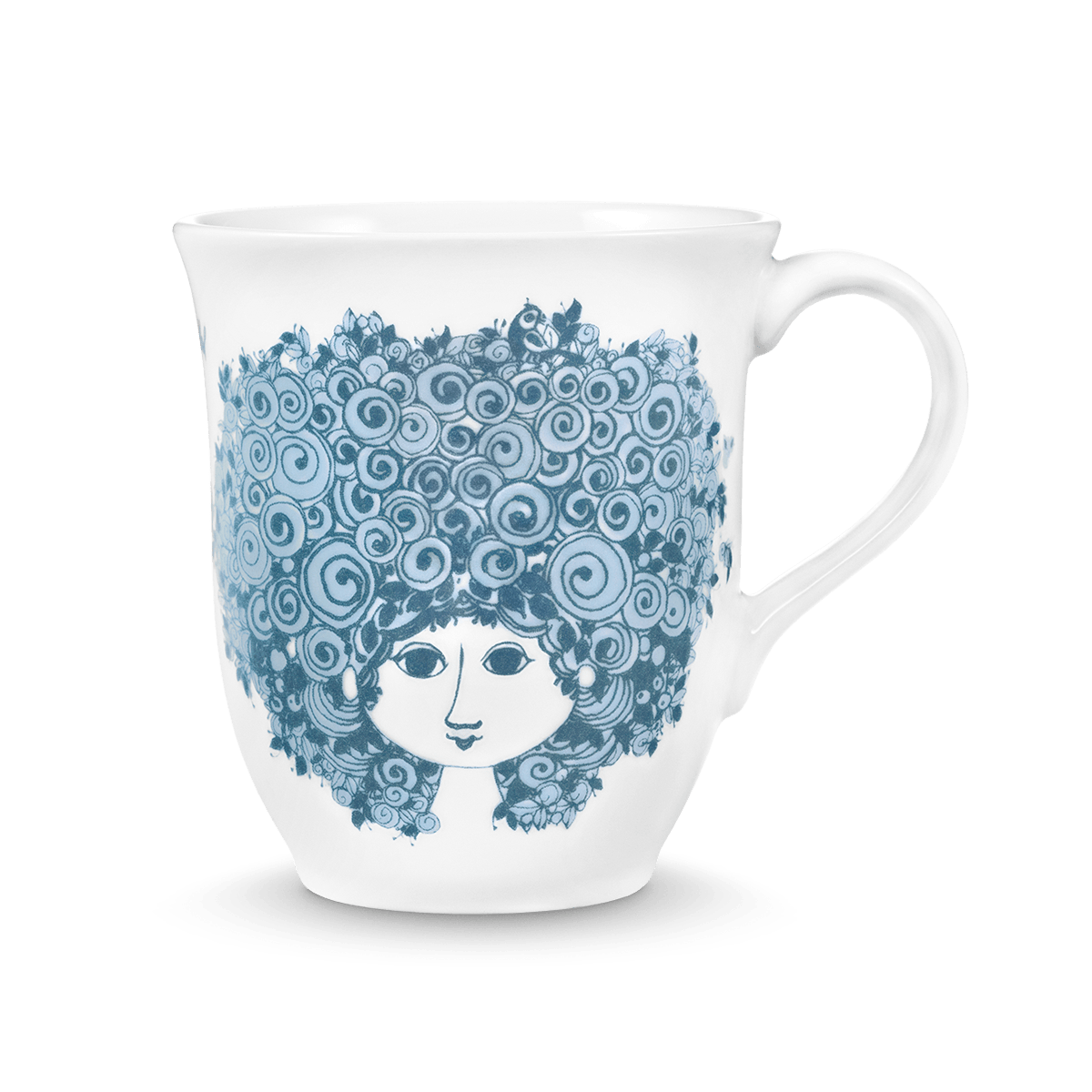 Bjørn Wiinblad  Rosalinde Mug Dusty Blue, 35 cl