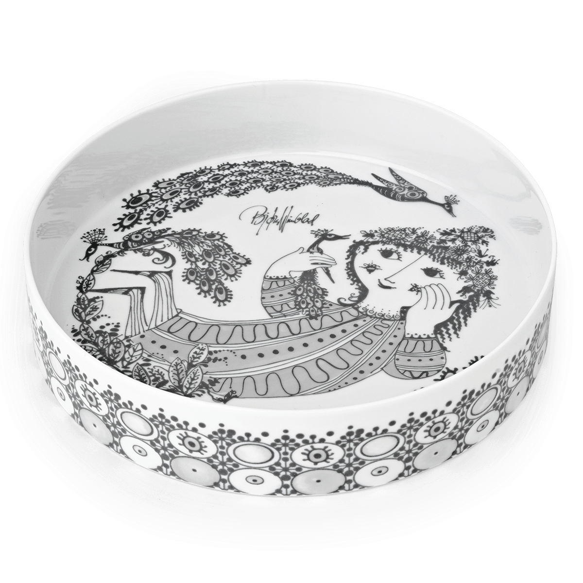 Bjørn Wiinblad  Table dish, Philippa Grey, Ø 24 cm