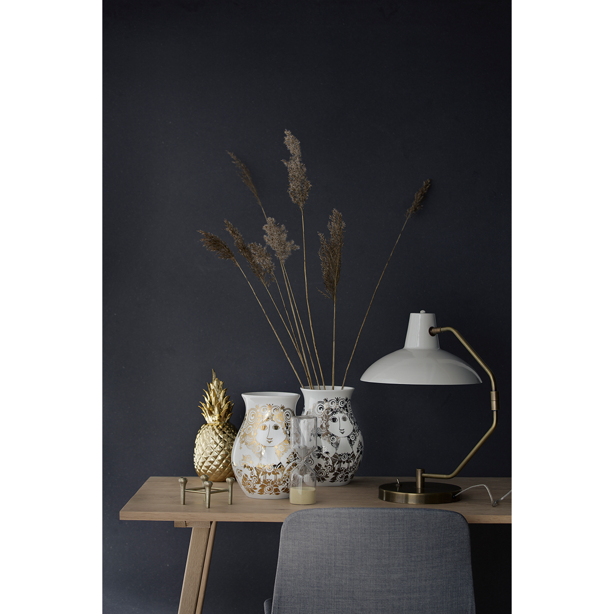 Bjørn Wiinblad  Vase Silver, 26 cm