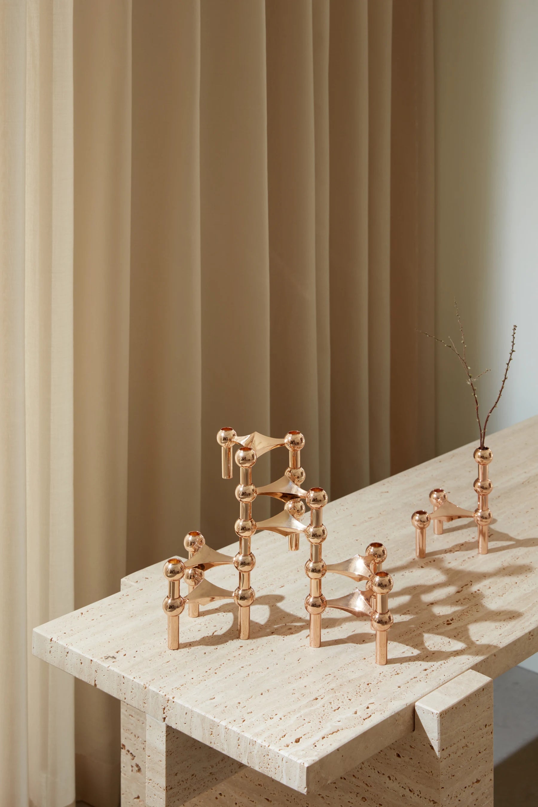 STOFF Nagel vase, rose gold