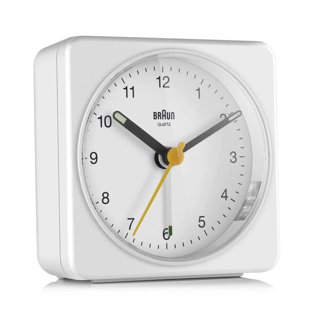 BC03W Braun Classic Analogue Alarm Clock  - White