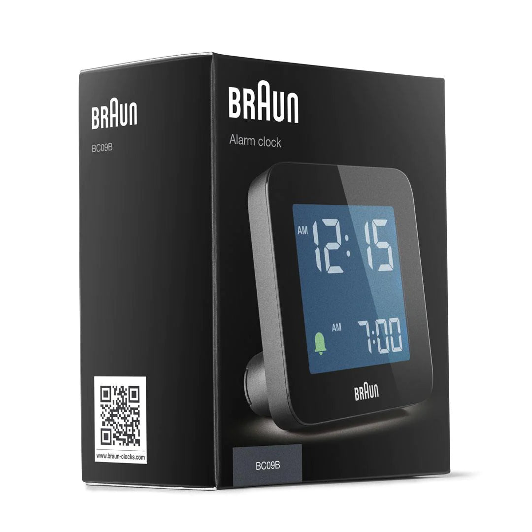 BC09B Braun Digital Alarm Clock - Black