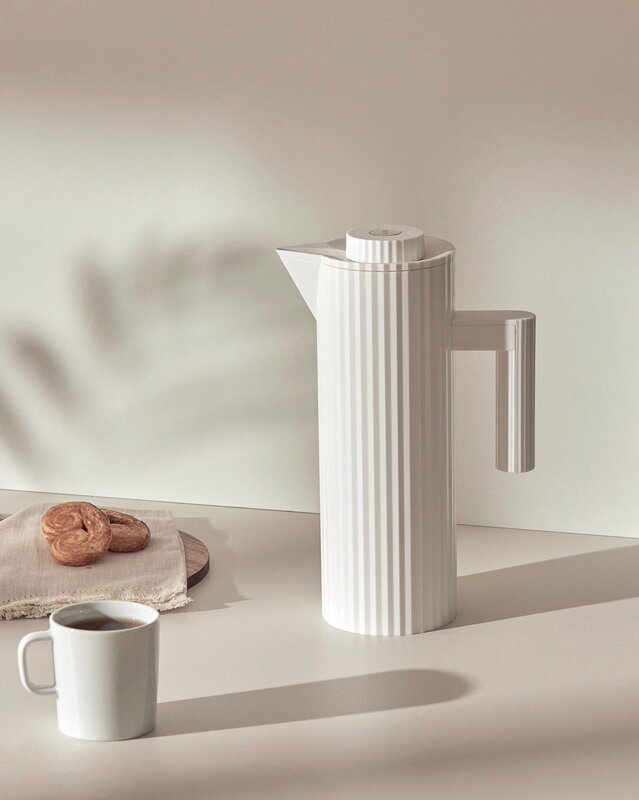 MDL12 W PLISSE',JUG VACUUM GLASS White