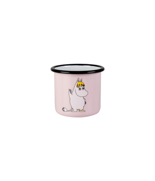 Enamel mug 2.5dl, Snorkmaiden Retro, light pink