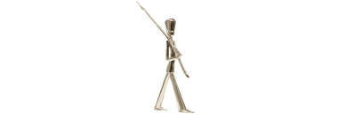 Kay Bojesen Figure Guard in Polished Steel