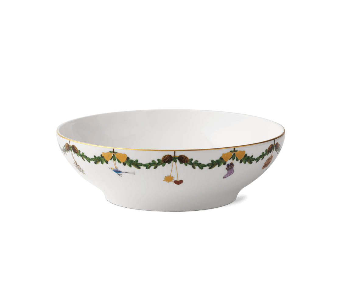 STAR FLUTED CHRISTMAS SERVING BOWL 220 cl