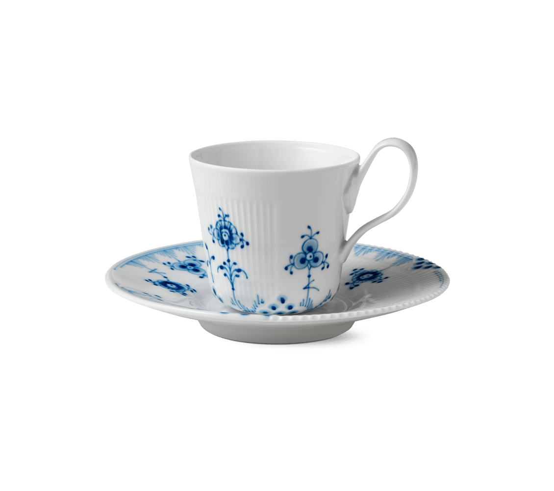 Blue Elements high handle cup & saucer 8.5oz