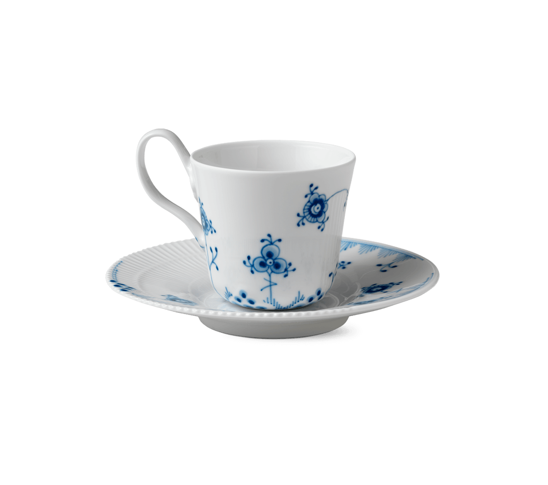 Blue Elements high handle cup & saucer 8.5oz