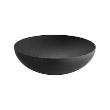 DUL02/32BT Double Double wall bowl, black with relief decoration