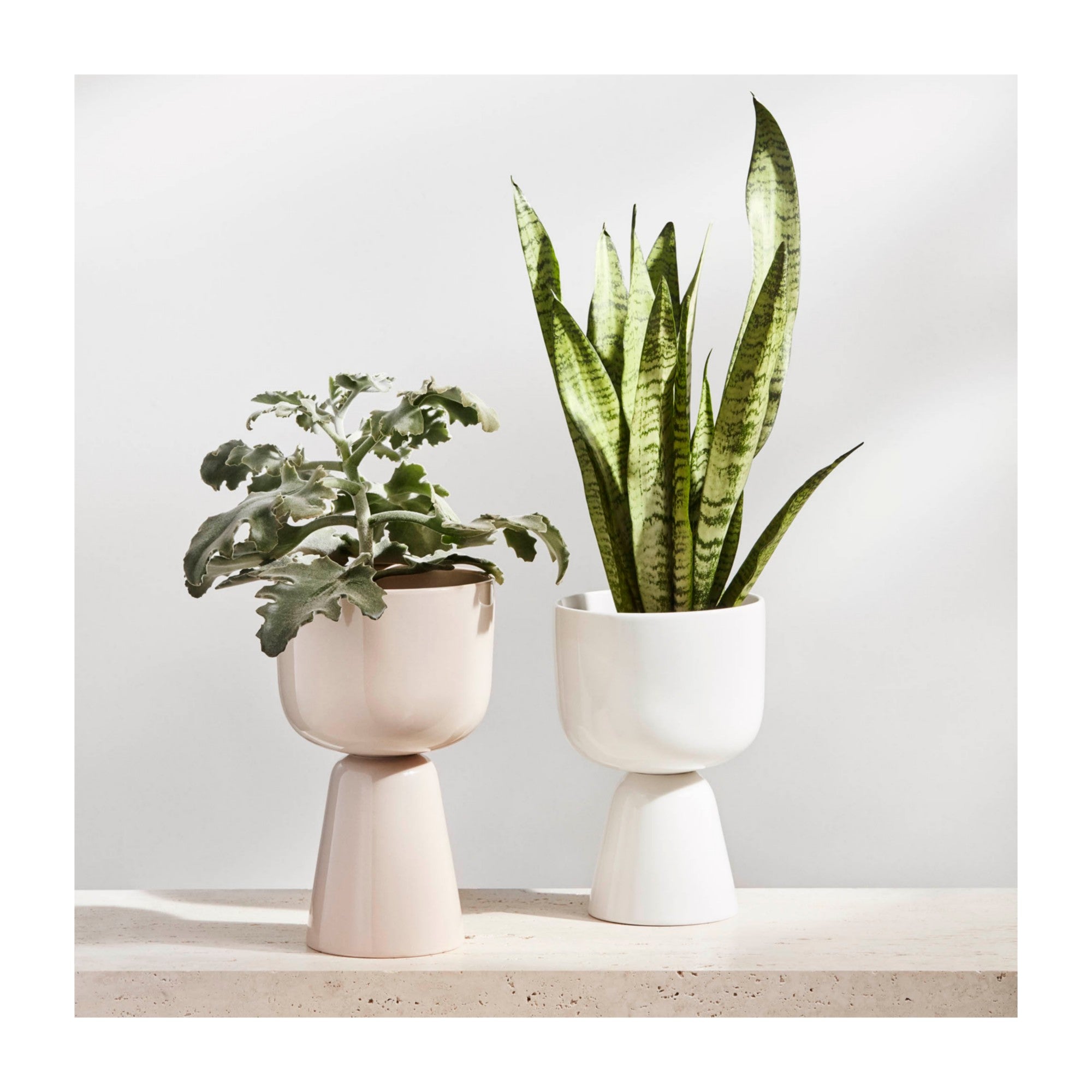 Nappula plant pot 230 x 155 mm / 9 X 6" White