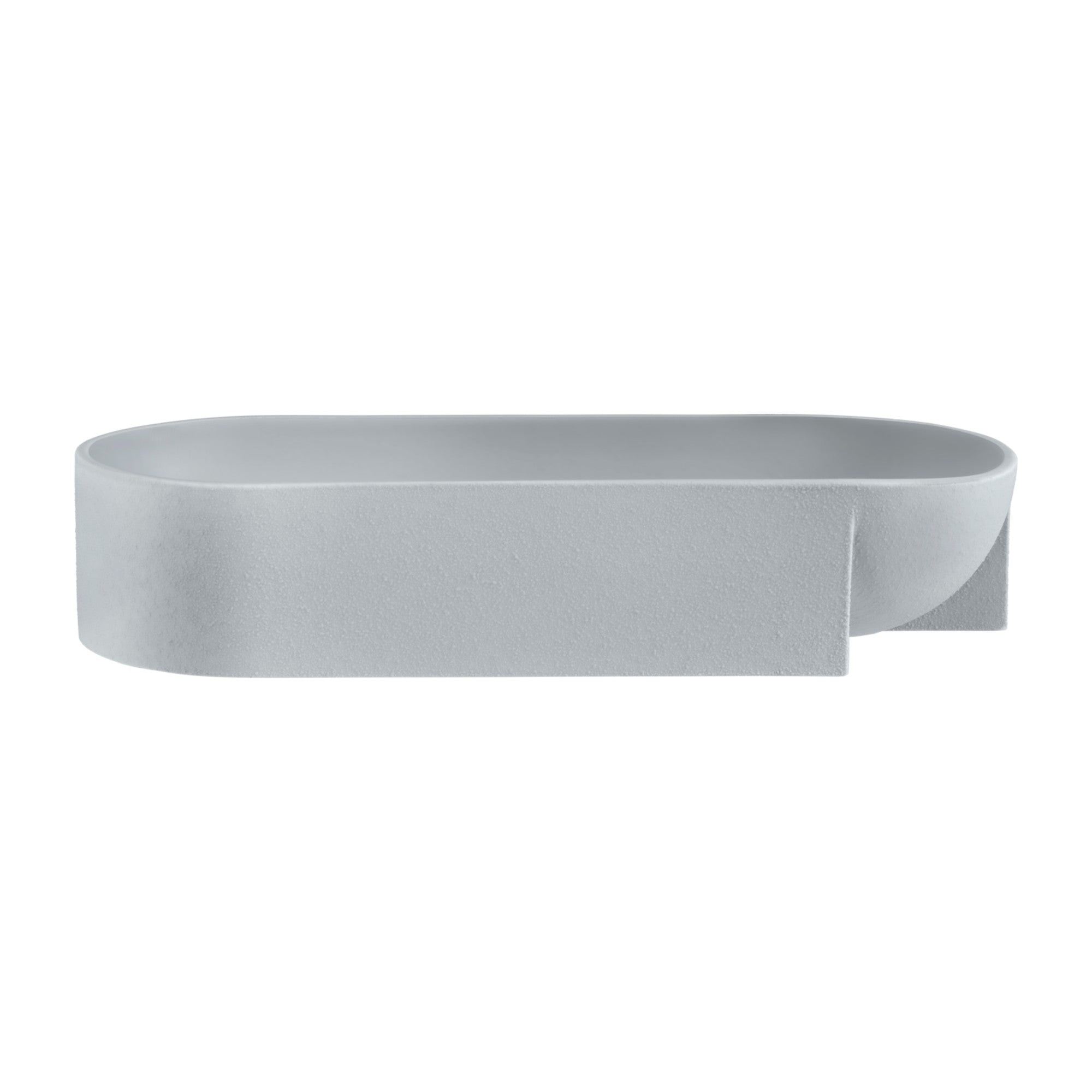 Kuru ceramic bowl 370x75mm light grey / 14.5" x3"