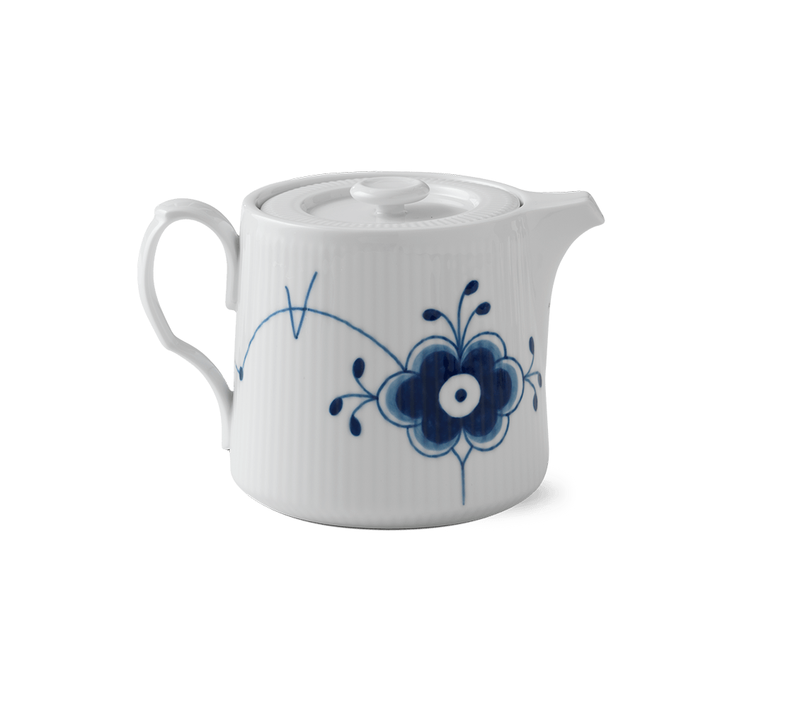 Blue Fluted Mega Teapot 25 oz  / 75 cl